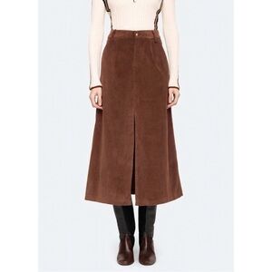 NWOT SEA New York Midi High-Waisted Cooper Corduroy Skirt